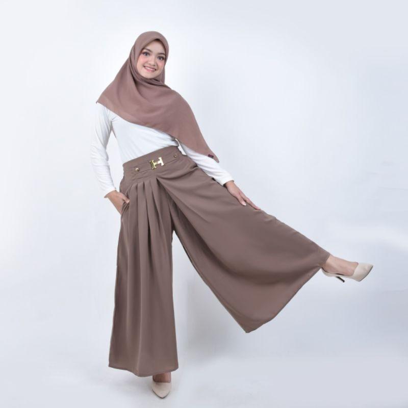Product Introduction of CELANA WANITA KULOT LEBAR MAYUNG BAHAN WOLFIS, CELANA KULIAH, CELANA KERJA 0