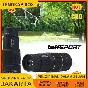 Telescope 66M/8000M - 16x52 Teropong Monocular Bushnell 16 x 52 HQ Jarak Jauh Focus and Zoom Lens Adjustable Telescope