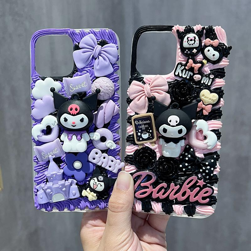 Product Introduction of DIY Cream Glue Phone Case Material Package Clow M Big Ear Dog Cream Glue DIY Material Creative Handmade Gift for Women 3