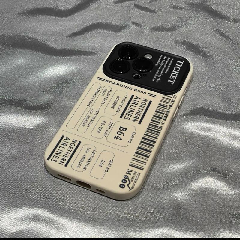 Ốp điện thoại nâng cấp với thiết kế thẻ vé, phù hợp cho iPhone 14promax 15promax 16 17 pro max 11promax 12promax 13promax 14plus 15 13, bề mặt mờ.