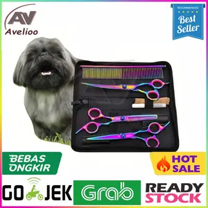 Gunting Grooming Rambut Bulu Anjing Kucing Pet Scissors Set