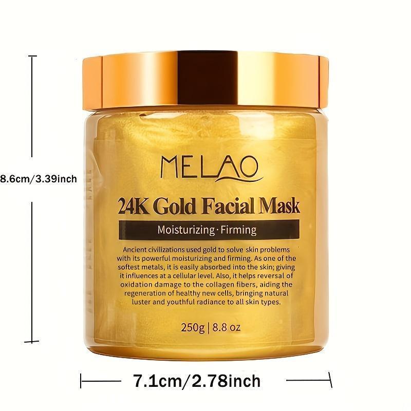 Mặt Nạ Vàng, 24k, Mặt Nạ Lột Vàng, Trẻ Hóa Da, Mặt Nạ Collagen, Cho Làn Da Hoàn Hảo, Giảm Nếp Nhăn Và Nếp Nhăn, Làm Sạch Mụn Trứng Cá, Thu Nhỏ Lỗ Chân Lông, Dưỡng Ẩm Và Làm Săn Chắc Làn Da Của Bạn, 250g 3