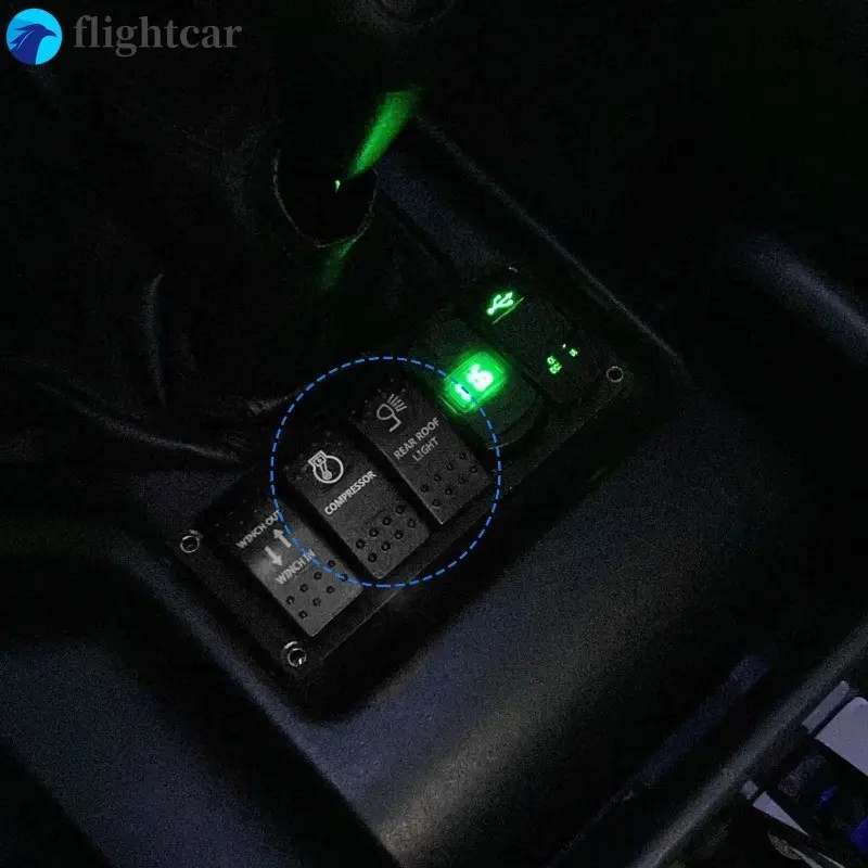 Công Tắc Rocker Chuyển Đổi, trạng thái bật, tắt và tắt, Phụ Kiện Led Xanh DPDT, Thích Hợp Cho Ô Tô, Thuyền, NARVA, Carling, ARB 5