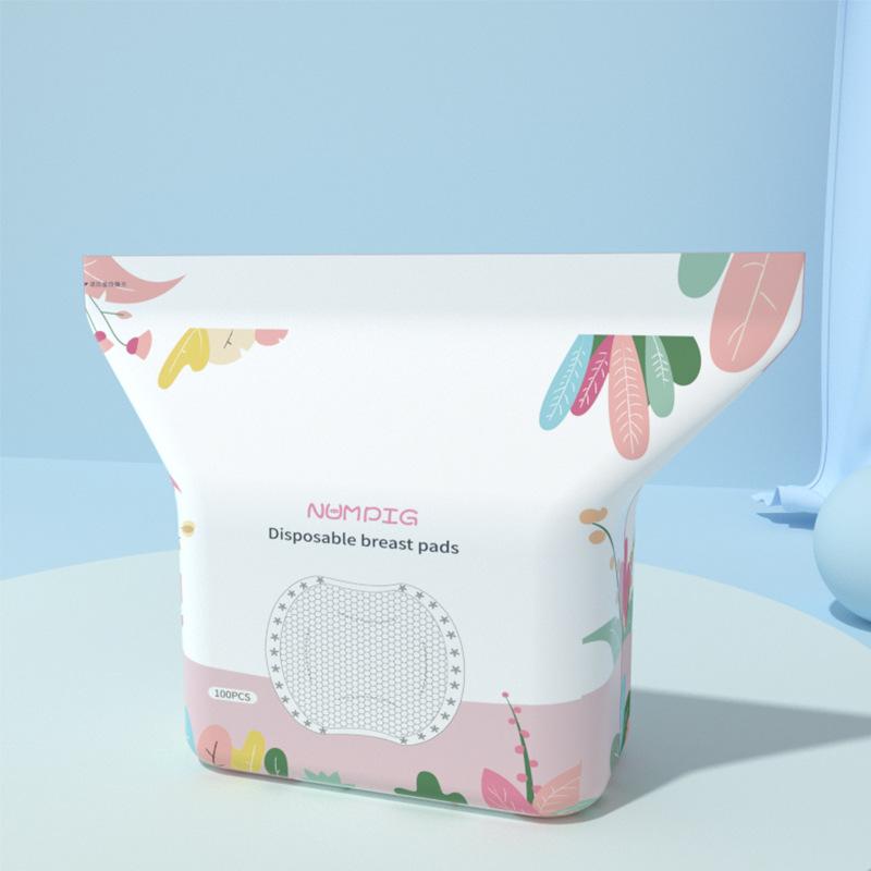 Disposable Anti-Overflow Breast Pad 100 Pieces Breastfeeding Breast Pad Pregnant Women Spill Prevention Breast Pad Soft Breathable Independent Packaging 6