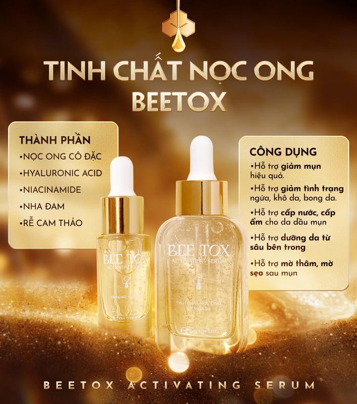 Tinh Chất Nọc Ong – Hỗ Trợ Cấp Ẩm Dưỡng Da Phù Hợp Tất Cả Các Loại Da - Serum Làm Đẹp Da Nữ Skincare Chăm Da Đón Tết