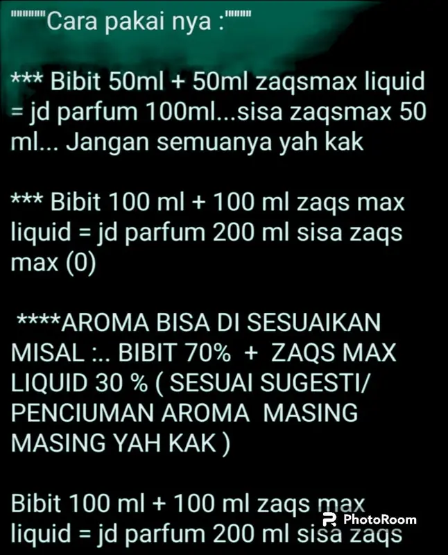 Bibit Parfum Refill Asli Minyak Wangi 50-100 ml + Bonus Zaqs Max Absolute Perfume 100 ml Premium 4