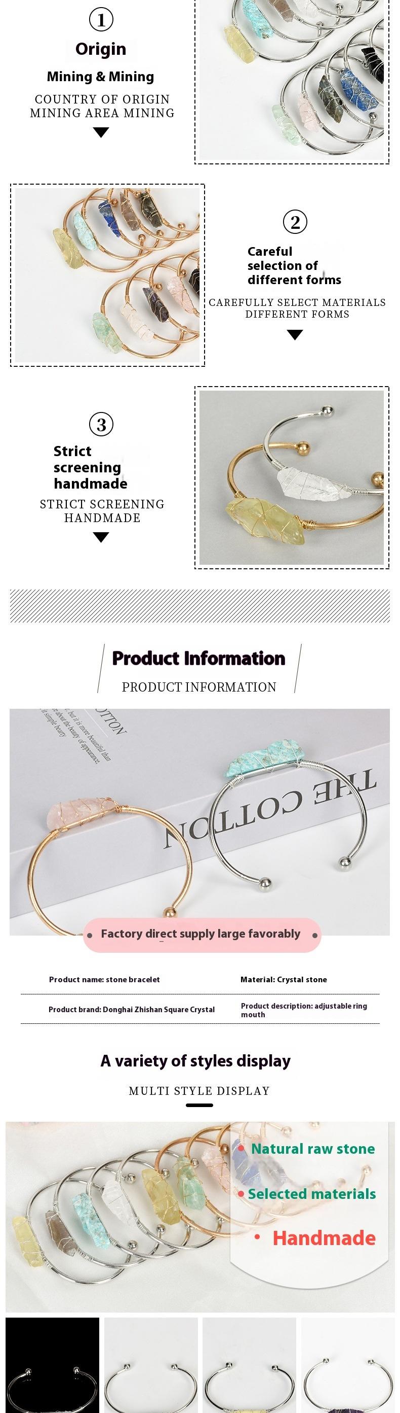 Product Introduction of European and American foreign trade jewelry accessories ins style light luxury gold silver bracelet, green firefly stone powder crystal hand woven bracelet crystal  jewelry  sg 2