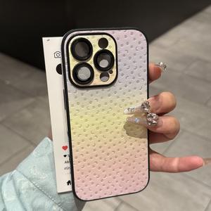 Ốp Điện Thoại Tương Thích Với Ngôi Sao Laser Và Mặt Trăng, Dành Cho iPhone 16 Pro Max Và iPhone 15, Được Làm Bằng Da, Chống Sốc, T2A10-59, Tương Thích Với iPhone 13 / 12