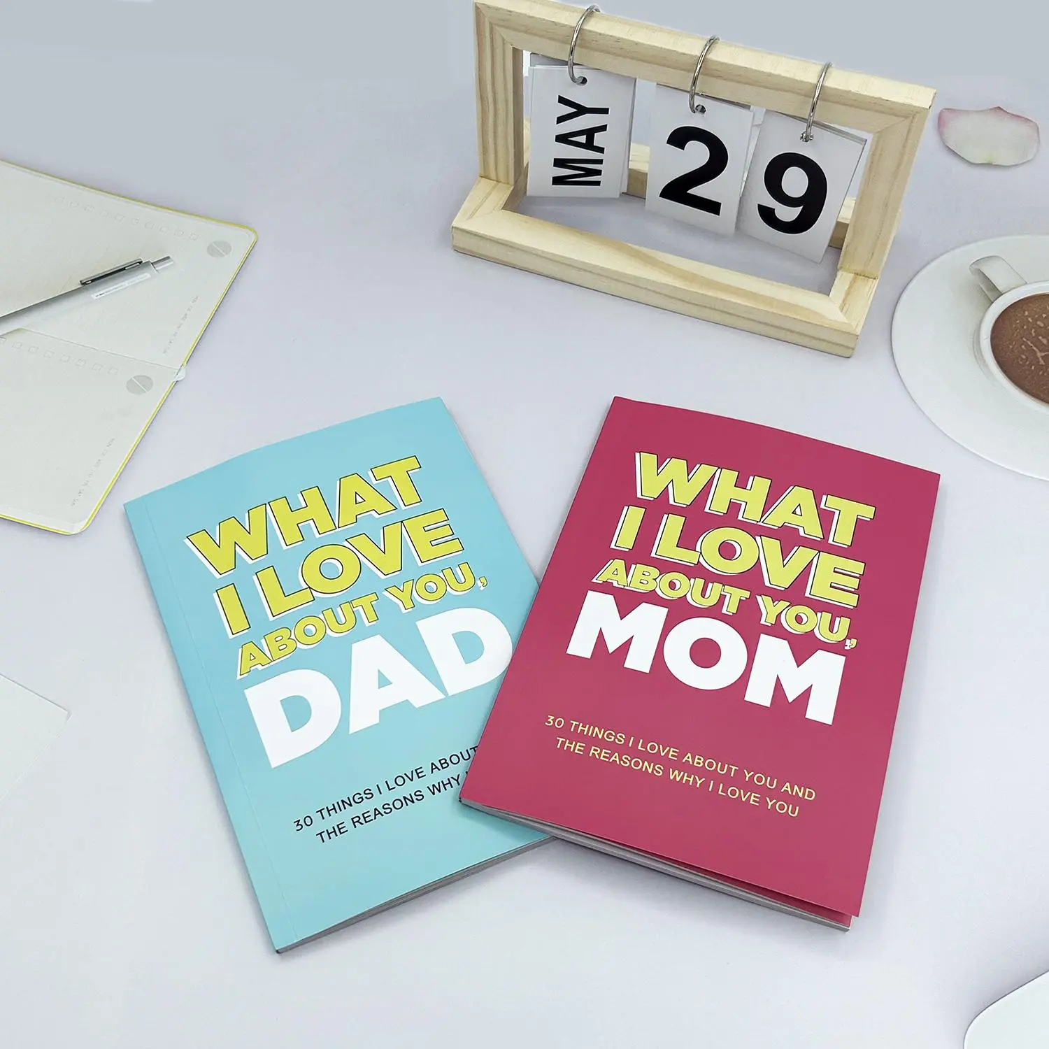 30 Reasons I Love You About Mom/Dad Planner, 1 Count Parent-child Relationship Planner, Office Stationery & Supplies
