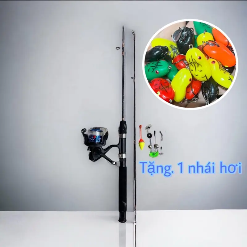 [Mã 1] Combo cần câu 1m2  tặng máy 200