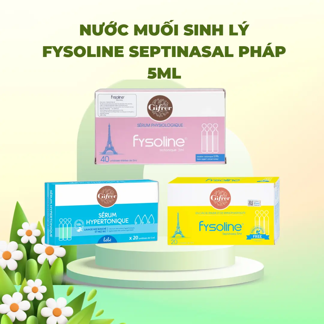 Nước muối sinh lý Fysoline Septinasal Pháp 5ml Cho Bé