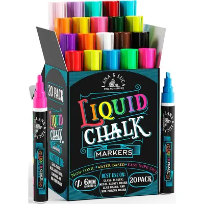Nova Dual Tip Chalk Markers - 8pk Nova Dual Tip Chalk Markers - 8pk