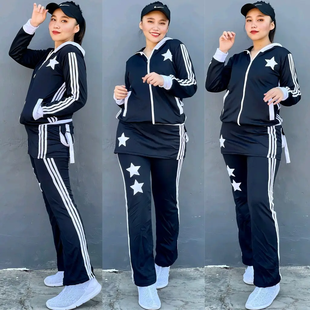 Setelan olahraga Dryfit wanita muslimah gym aerobic