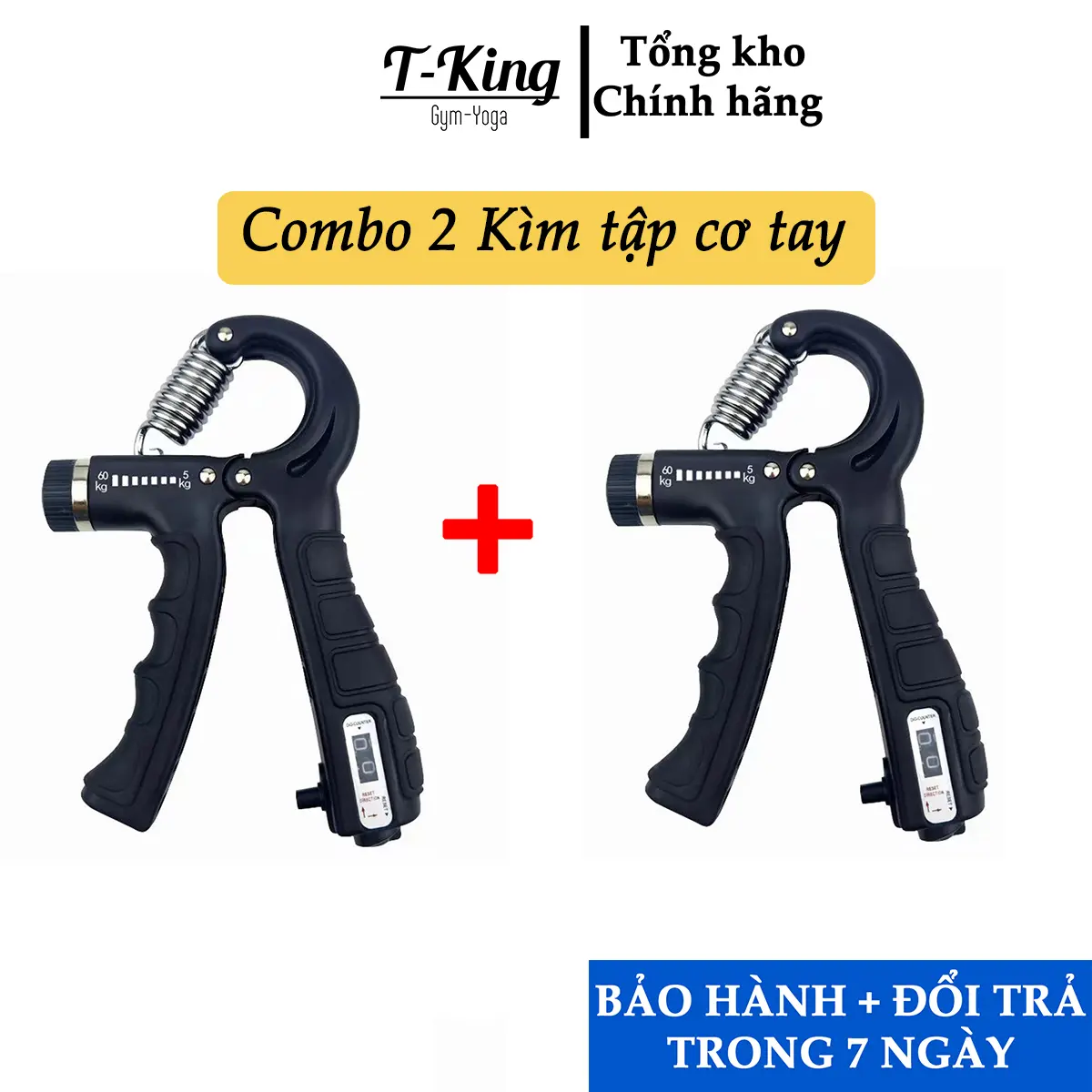 Combo 2 Kìm  Tập Cơ Tay,  Tay Dụng Cụ Tập Tay Tập Cơ Tay Kìm R Xịn 5-60KG, dây nhảy rèn luyện sức khoẻ Tập Thể Dục kim  tap