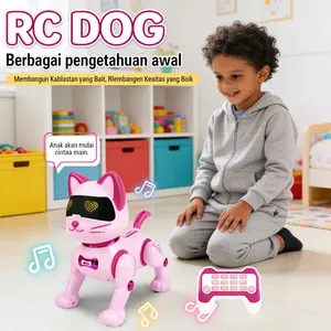 Robot Pemrograman Interaktif Anjing & Kucing WND264 - Edukasi Coding, Gerakan Akrobatik, STEM Learning, Hadiah Ideal untuk Anak 5+ Tahun, Dengan Fitur Charging & Spesifikasi Teknis