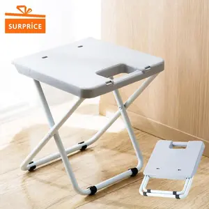 Kursi Lipat Mini Portable Besi / Bangku Lipat Travel Praktis Serbaguna