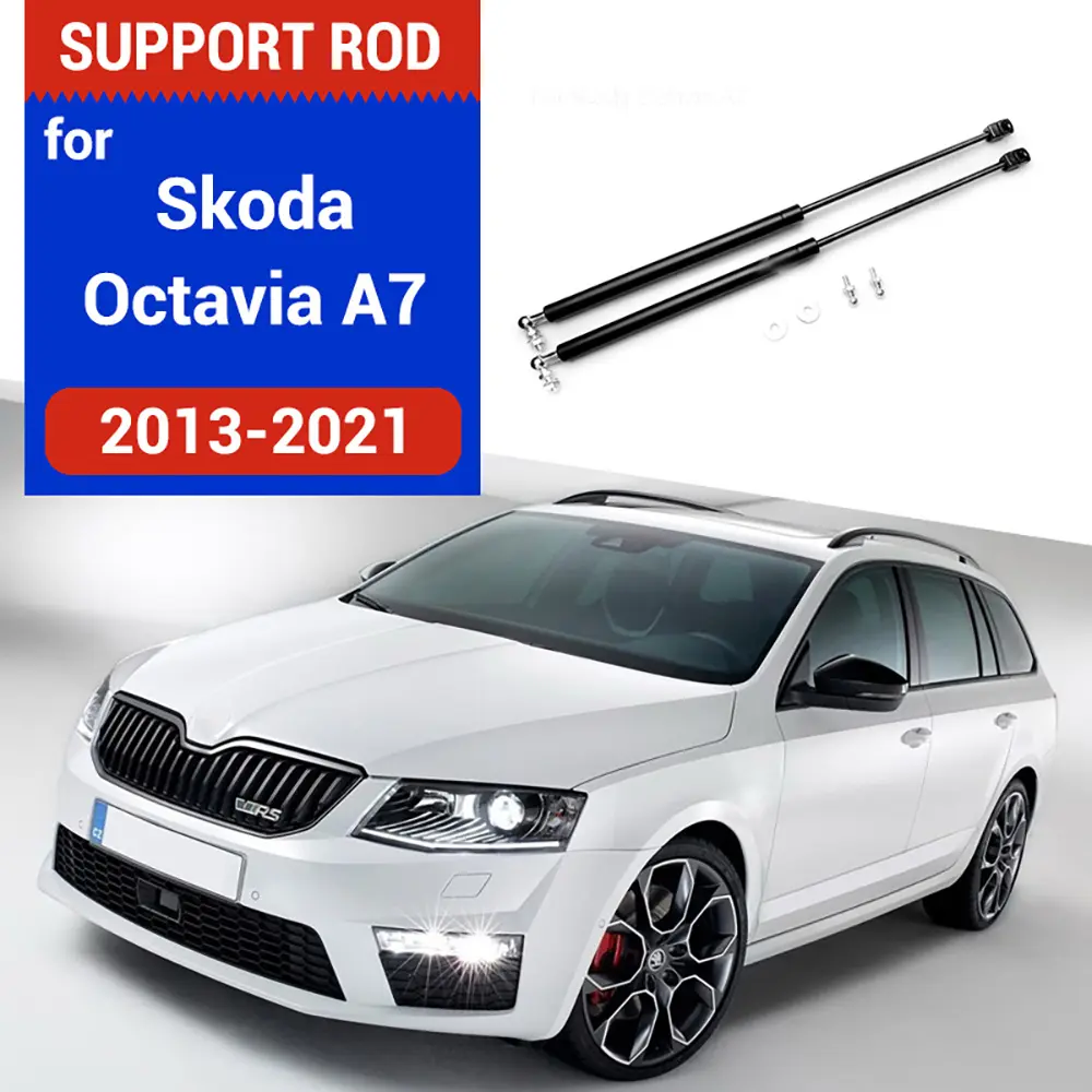 2Qt For 2012-2020 Skoda Octavia A7 MK3 Car-Styling Refit Bonnet Hood Gas Shock Lift Strut Bars Support Rod Accessories