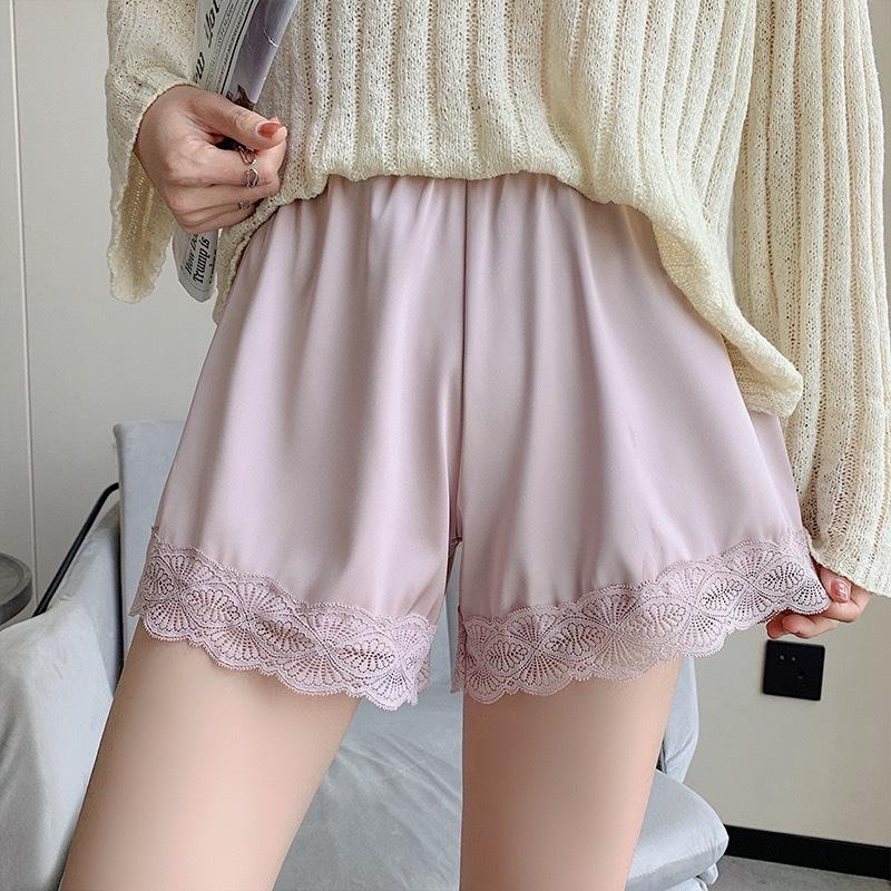 Quần short lụa phối ren, quần ngắn nữ mặc nhà siêu mát 6
