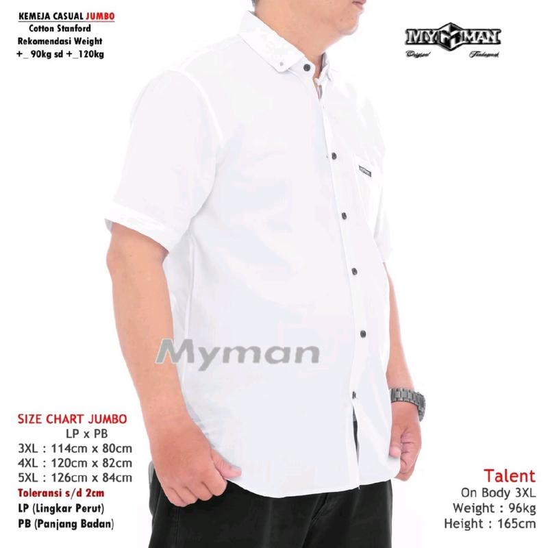 kemeja pendek jumbo original MY MAN 4