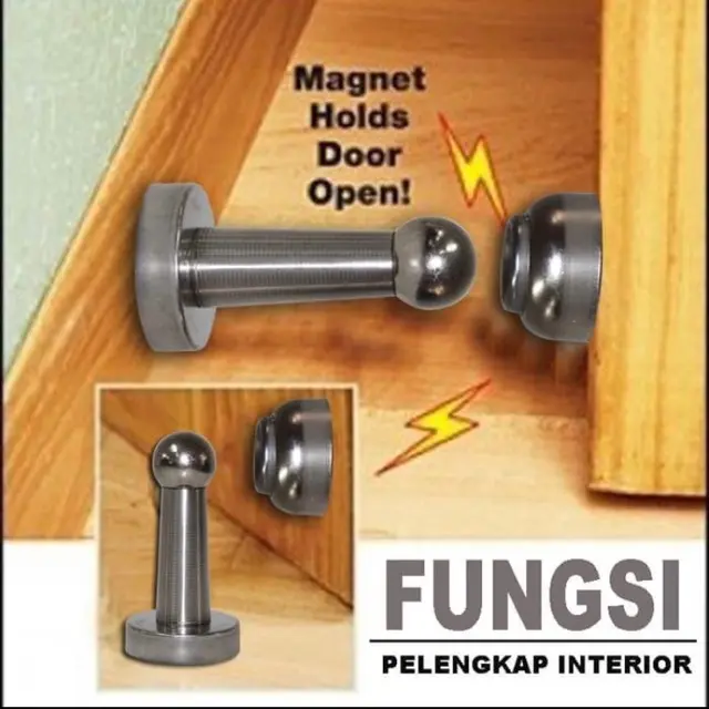 Magnetic Door Stopper Holder Pengganjal Penahan Pintu Rumah Magnet Magnit
