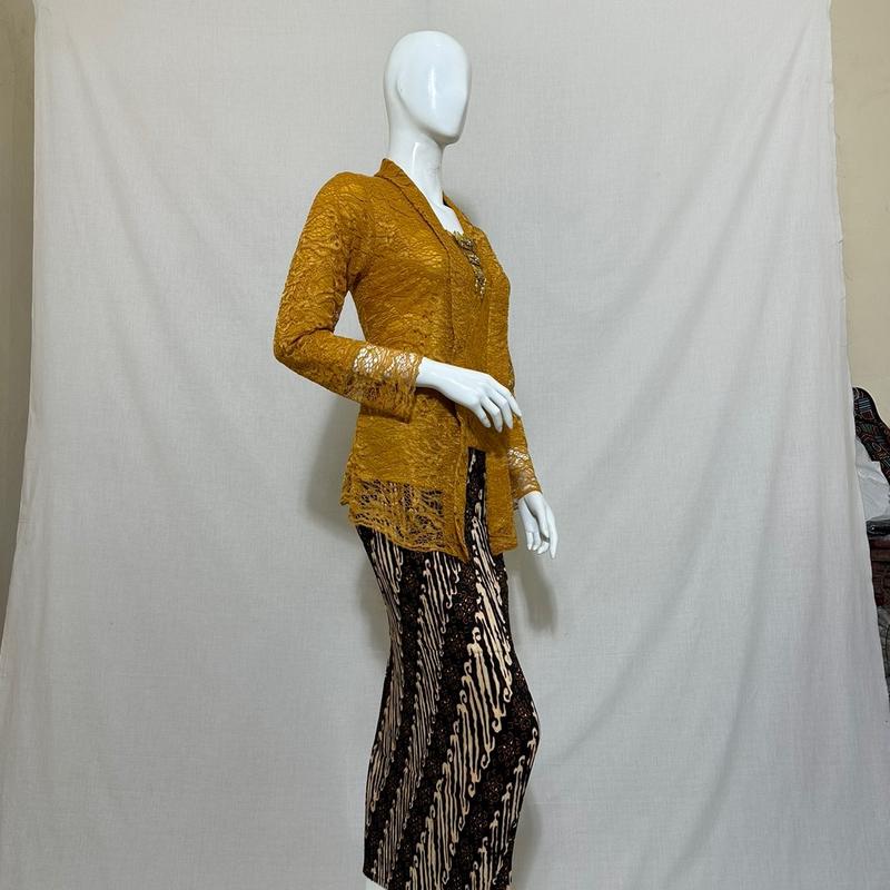KEBAYA KUTU BARU BROKAT PENDEK / kebaya kutubaru brokat Kondangan Panjang 8