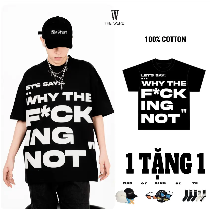 Áo thun The Weird Local Brand Unisex Form Rộng Oversize Tay Lỡ ATK900