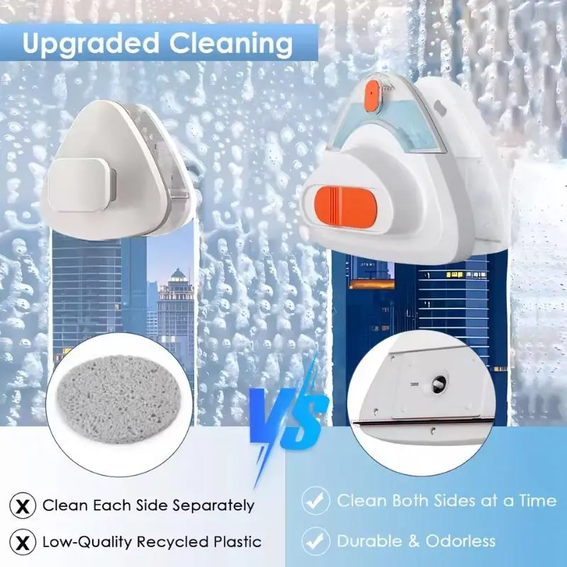 Double Sided Glass Cleaning Tool, 1 Count Multifunctional Household Glass Scraper, Glass Cleaning Tool for Home Use, Household Cleaning Supplies 4