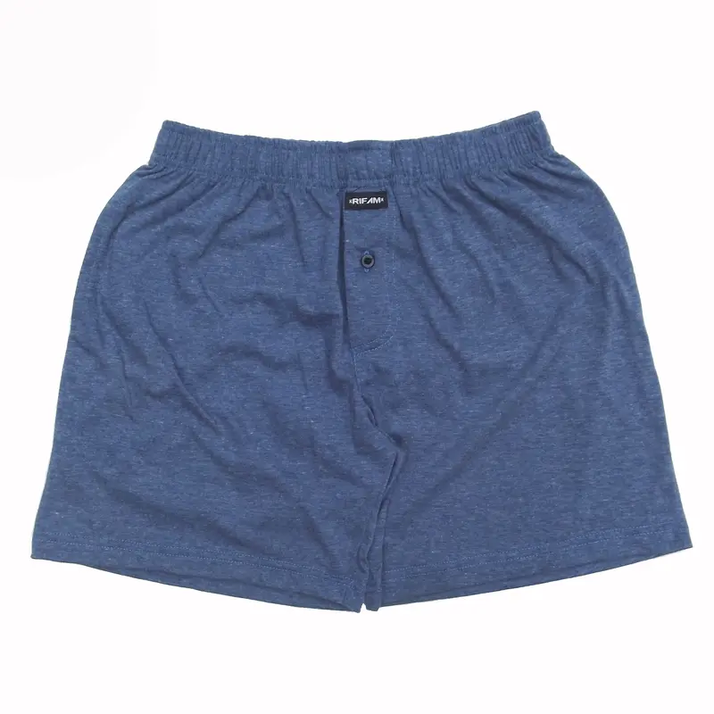 CELANA BOXER PRIA WANITA KATUN POLOS RIFAM MODEL KANCING 3