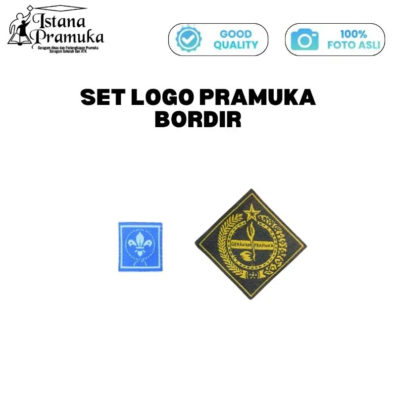 Set Logo Pramuka Bordir - Istana Pramuka Gelora