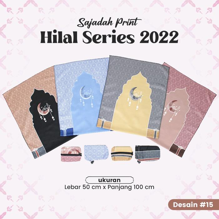 Gambar Sajadah Travel Print Hilal Series / Sajadah Travel Pouch serut Resleting dari Dunia Sajadah Kota Administrasi Jakarta Utara 2 Tokopedia