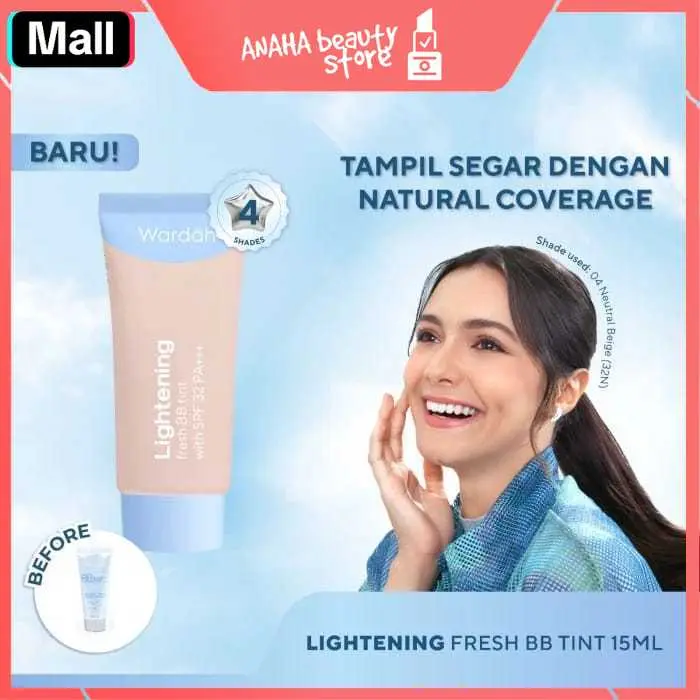 Wardah Lightening Fresh BB Tint 15ml - Wardah Lightening BB Cream 4 Warna BPOM Wajah Foundation 0