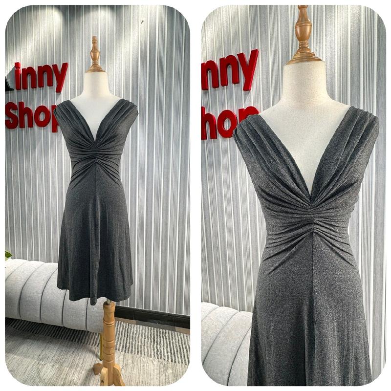 Đầm Thun Nhún Cổ Tim Dáng A  _ TB2289. Dress Nữ Đi Tiệc, Đi Làm, Đi Chơi. Tôn Dáng Kem Che Khuyết Điểm Cho Women Nữ Women Dress Thun 4