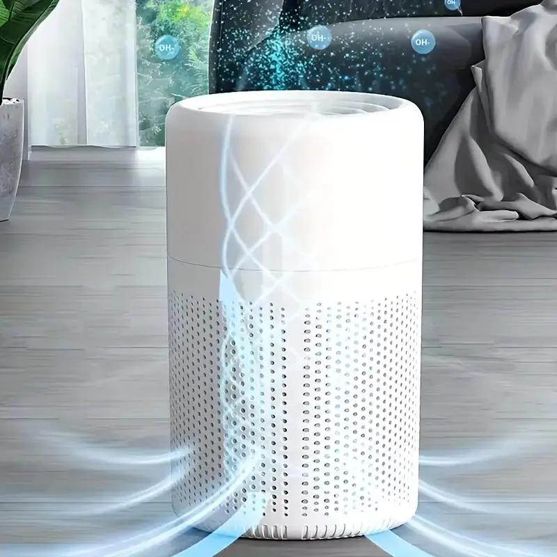 Portable Smart Air Purifier, USB Powered Air Purifier with Scented Sponge, Universal Air Freshener for Home Office Living Room Bedroom 0