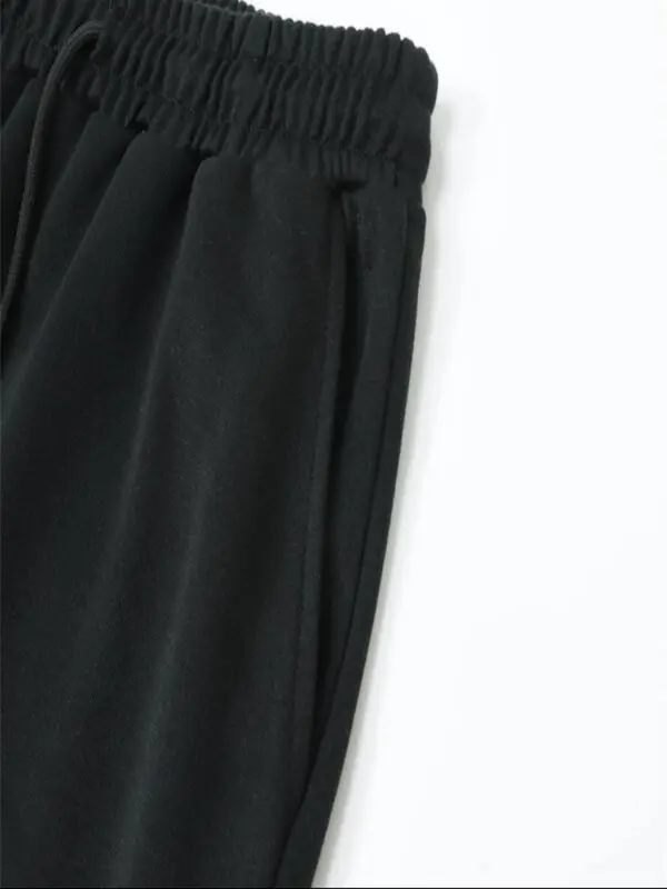 Men's Solid Half Zip Up Top & Pants Two-piece Set, Casual Long Sleeve Sweatshirt & Trousers for Spring & Fall, Men's Two-piece Outfits for Daily Wear 6