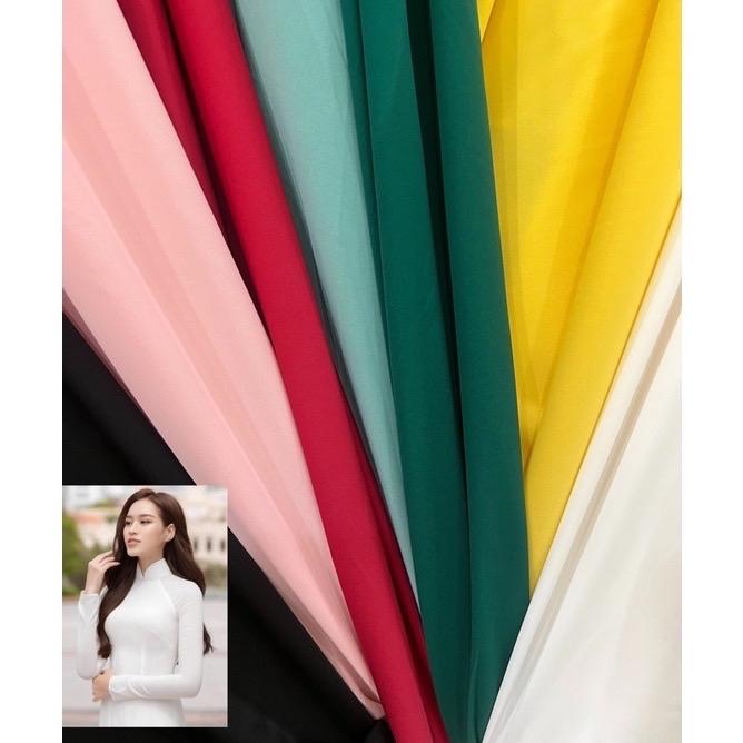 Vải lụa MANGO co giãn mềm mịn có độ rũ may áo dài, đồ bộ, pijama, áo bà ba khổ 1,5m