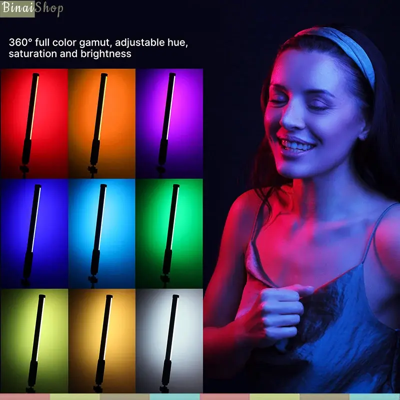 Ulanzi VL119 RGB - Đèn LED Cầm Tay, Dải Nhiệt Màu Rộng, Hỗ Trợ 20 Hiệu Ứng Cho Youtube, TikTok, Phát Trực Tiếp, Review Sản Phẩm 4