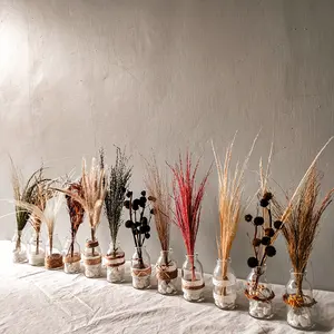 1 set bunga aesthetic vas bunga kering dried flower mini vase makna dimensi Hiasan