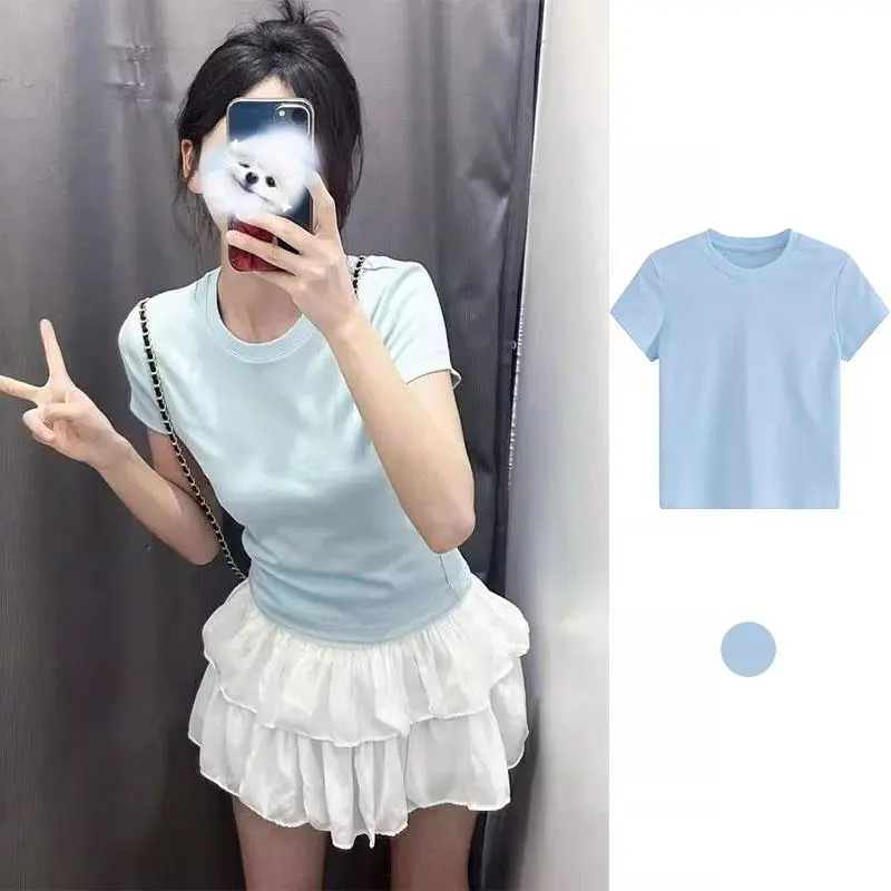 Áo thun trơn form ôm đủ màu basic chất liệu thun con giãn 4 chiều fit dáng siêu đẹp
