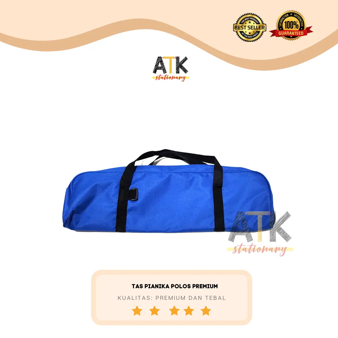 Tas Pianika Kain Polos Resleting Premium , Untuk Semua Jenis Pianika atk