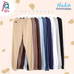 Nadia Legging Kaos Jilbab Arfa Santai Celana Dalaman Polos