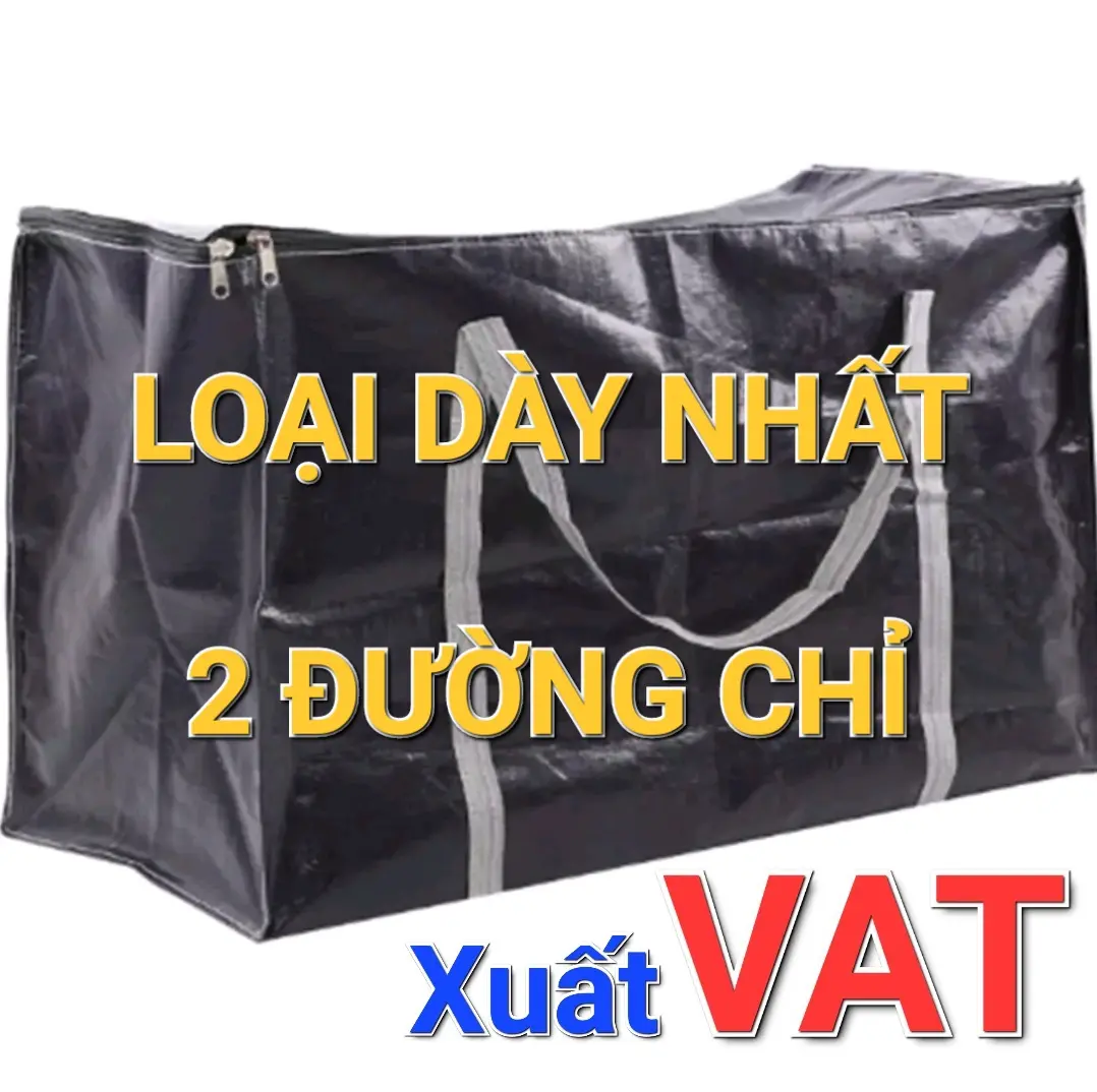 Túi Bạt Đựng Đồ Xanh Rêu Siêu Dày, 2 Đường May Siêu Chắc Chăn