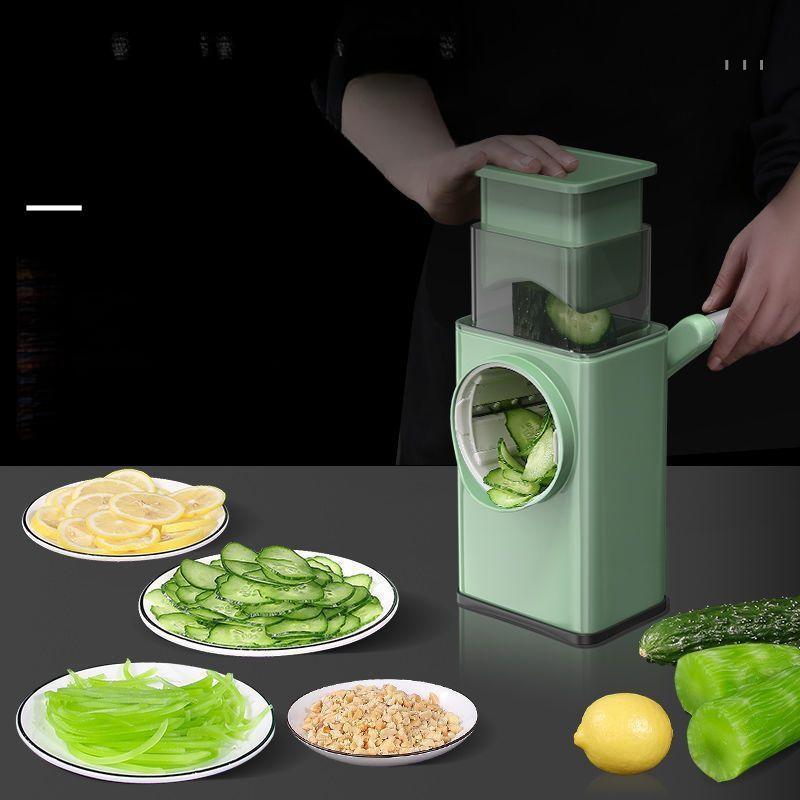 Swirl Vegetable Cutter, Manual Food Chopper, Multi-functional Vegetable Slicer, Shredder & Grinder, Food-grade Material, Sturdy & Safe, Kitchenware for Home Use Utensils 1