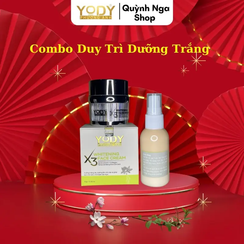 Combo 2 sản  phẩm  Một mix tai tạo  duy trì da 50ml  yody.  Một kem dưỡng  trắng 3x  yody 20g  Hỗ trợ  duy trì  dưỡng  Trắng da
