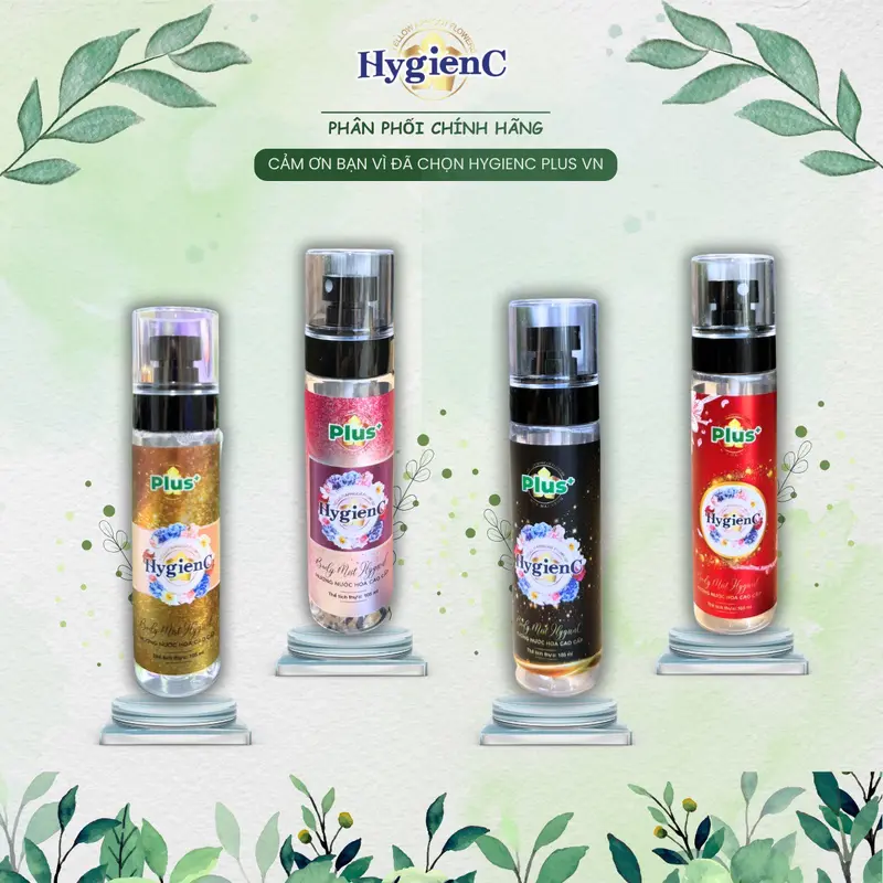 Body Mist HygienC Unisex Xịt Toàn Thân Lưu Hương 6 Giờ - Body Mist Hương Nước Hoa 105ml (Chai)