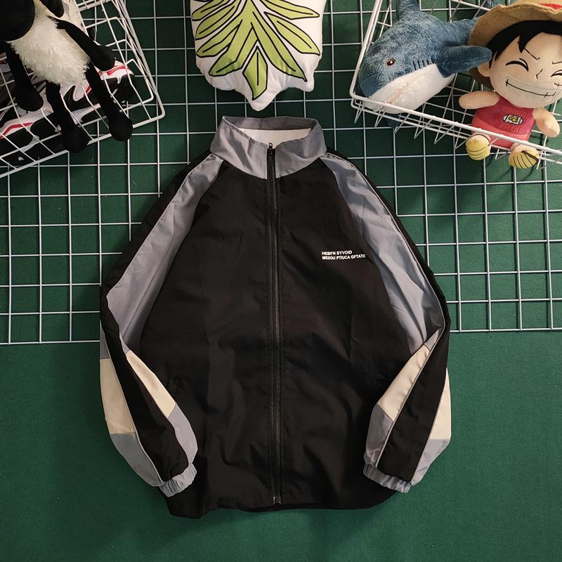 Product Introduction of Spring and Autumn Retro Color Matching Menswear Baseball Uniform Korean Style Loose Casual Couple Jacket Men and Women Fashion Brand All-Match Womenswear Lapel Outerwear Harajuku Style New Outdoor Comfort Mountaineering  Jacket 8