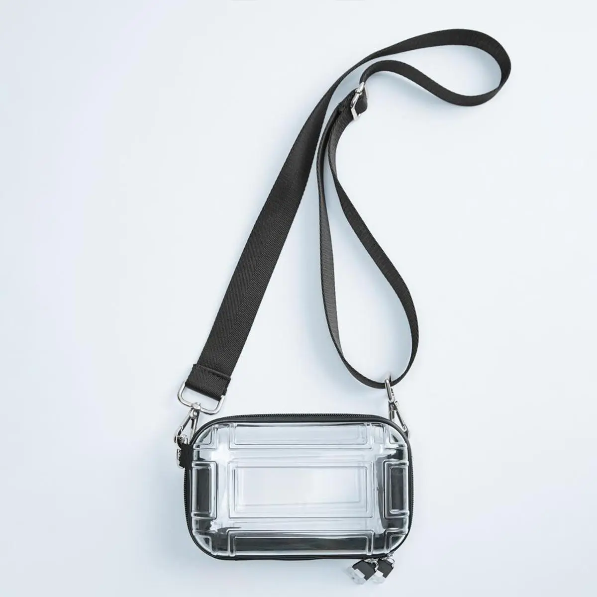 Mini Transparent Travel Wash Bag In ABS Unisex, Hard Shell Shoulder Bag, Mobile Phone Bag, Envelope，Sling Bag For Women，Sling Bag Black Women'S Crossbody Bags Sling