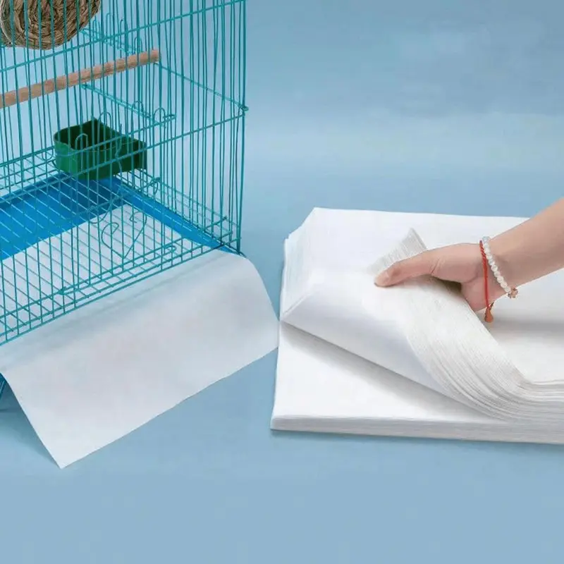 Disposable Absorbent Bird Cage Liner, 10pcs/set Non-woven Bird Cage Liner, Parrot Cage Cleaning Pad, Pet Supplies 3