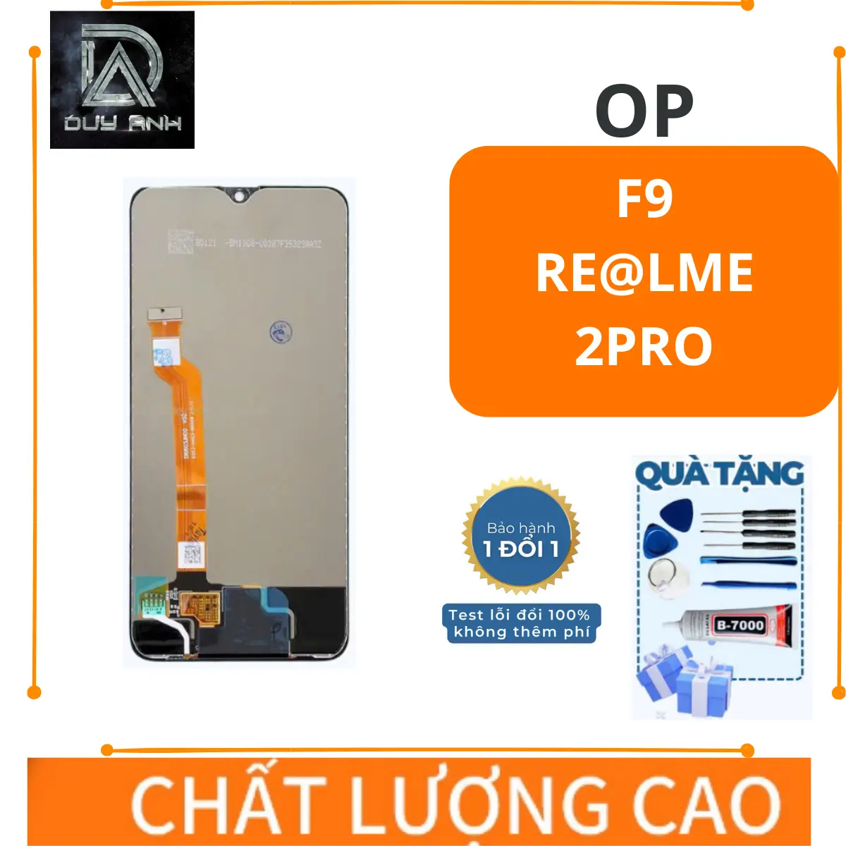 Màn Hình OP F9 / RE@LME 2 PRO ZIN NEW  (Tặng kèm keo dán và bộ sửa)