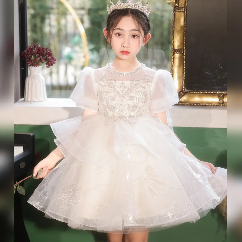 Váy Trẻ Em, Váy Công Chúa, Thích Hợp Cho Tiệc Sinh Nhật Bé Gái, Váy Biểu Diễn Thi Đấu Piano Người Dẫn Chương Trình, Trang Phục Trẻ Em 5