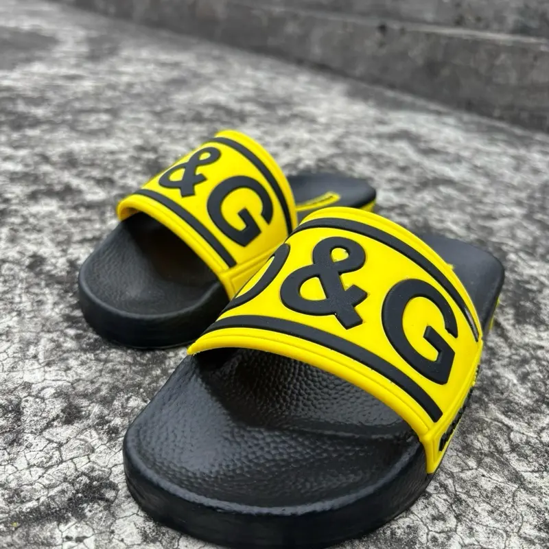 Dép lê Đờ và Gờ 1984 đế một lớp quai mác loạn xạ Nam - Slipper, DéP 5